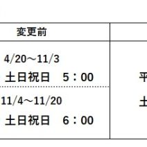 「野球場使用開始時間 変更のお知らせ」の写真