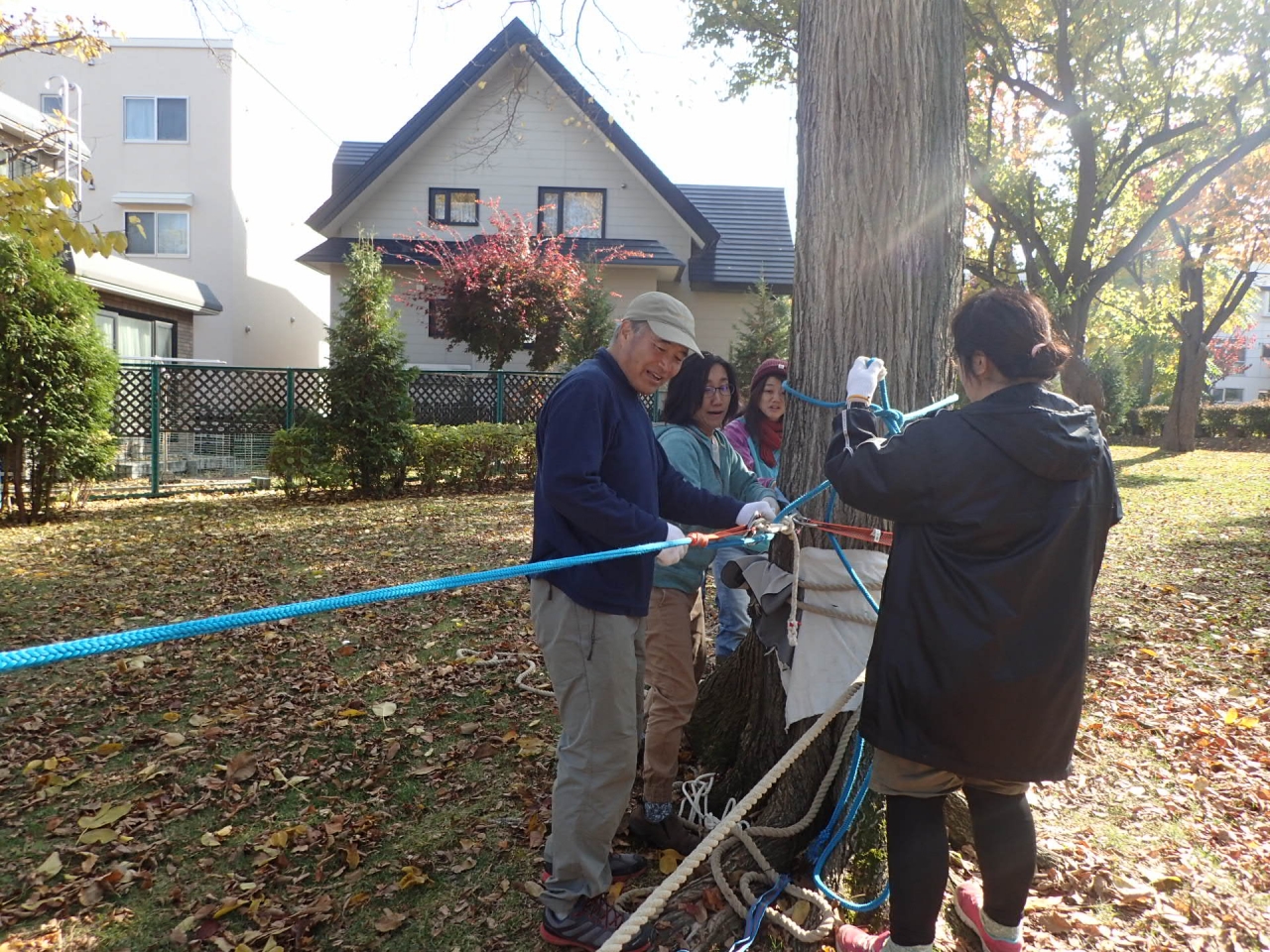 モンキーブリッジづくり