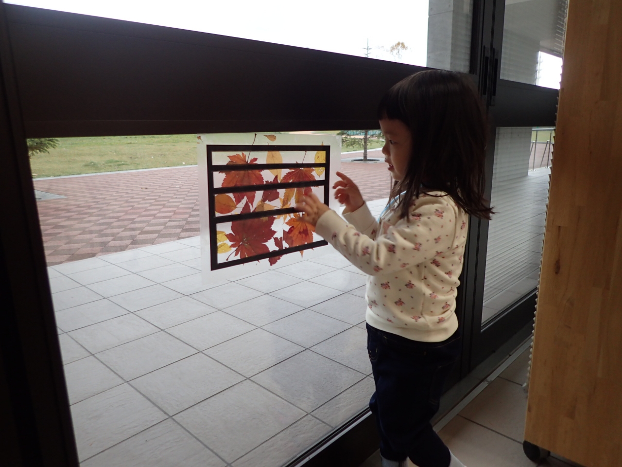 完成したステンドグラス