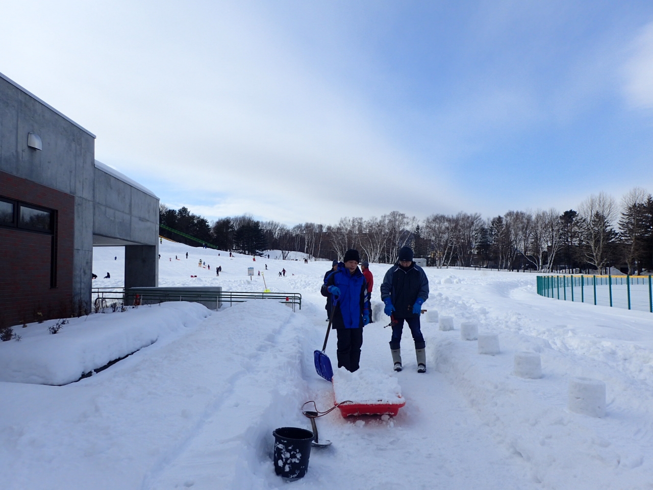 スノーキャンドルづくり