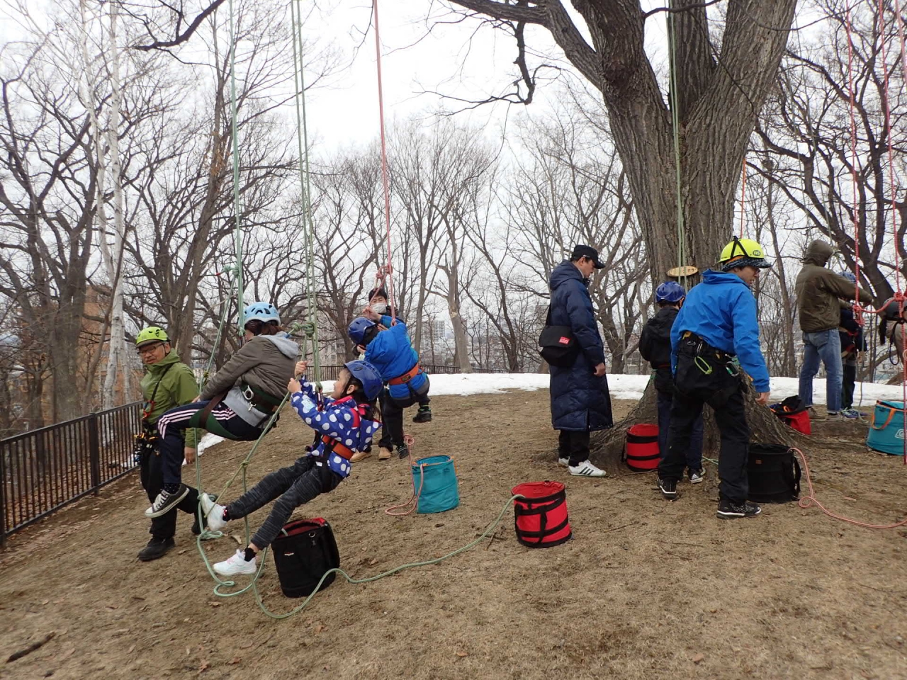 少しずつ登っていくね