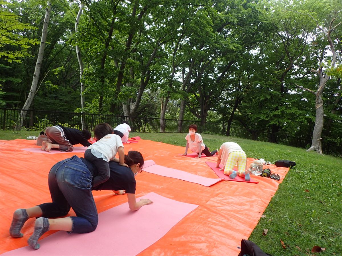 伸びねこのポーズ