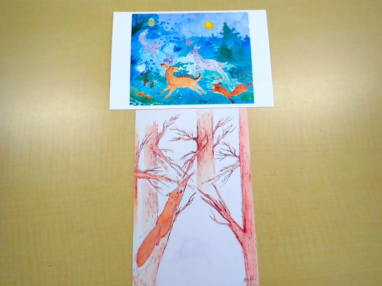 野生動物ポストカード150円