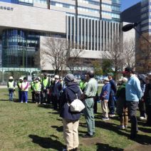 「ボランティアさんによる春の花植え」の写真